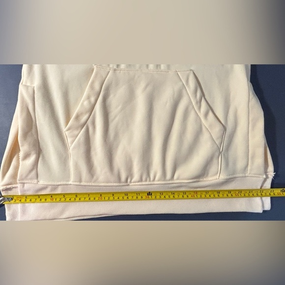 Women's Yellow Fleece Hoodie Size Medium - Picture 7 of 12